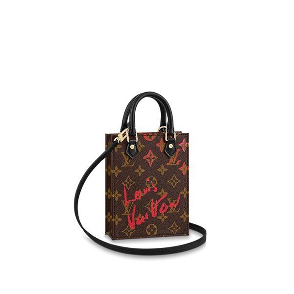 ルイヴィトン モノグラムxハート ミニ ショルダー バッグ偽物 小物入れ M80839